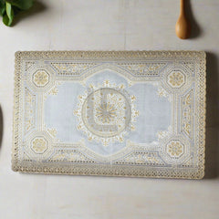 3pcs Coaster Table Mat Set Placemats Coaster Off White