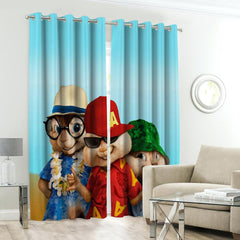 Alvin Chipmunks Kids Room Curtains