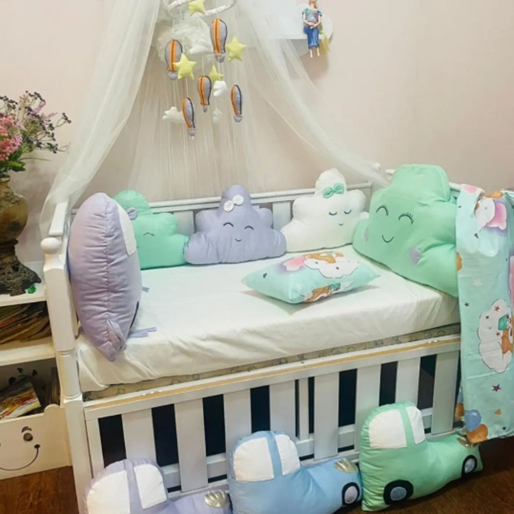 Baby Cot - Bedding Set - Cars