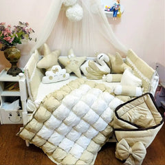 Baby Cot - Bedding Set - Tiny Heaven Olive