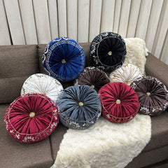 Embroidered pumpkin cushion cover - colors