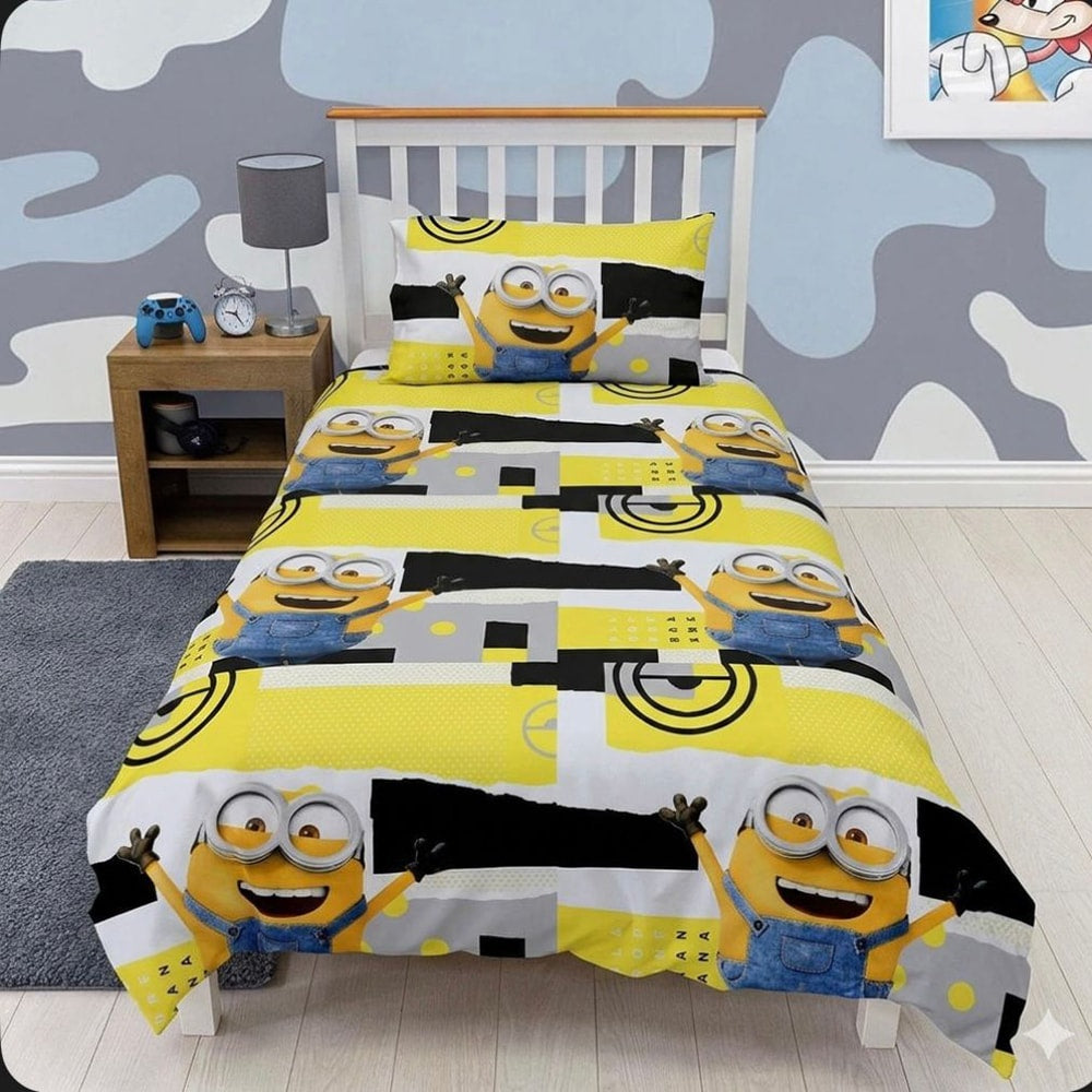 Minions Themed Bed Sheet
