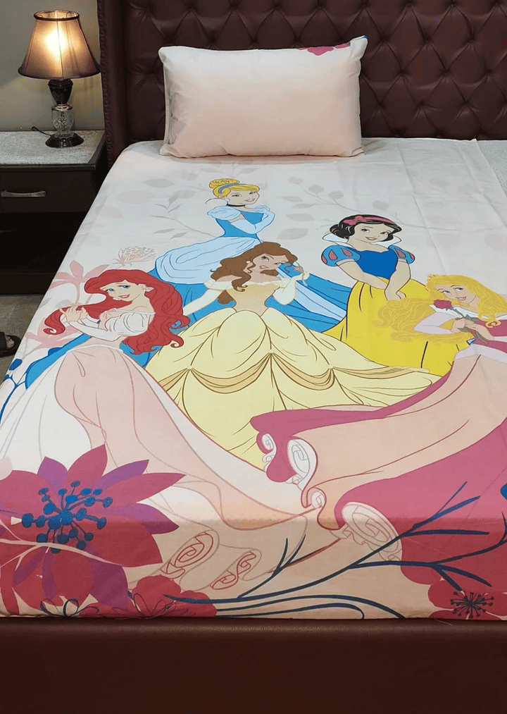 Princess Kids Cartoon Bedsheet