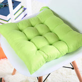 Soft Square Dining Seat Pad Filled Chair Cushion - Green
