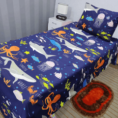 Water World Kids Bed Sheet 1