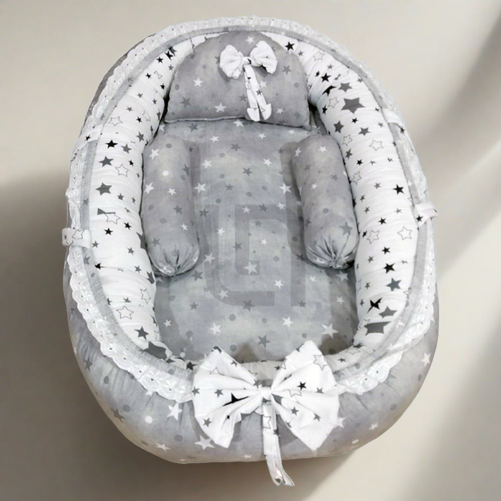 Grey White Baby Nest