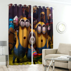 minions theme kids curtains