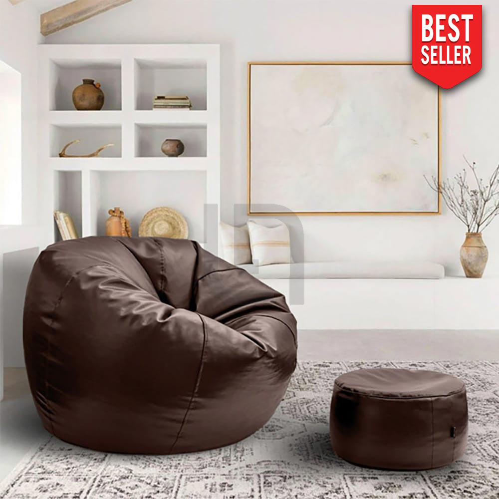 Puffy Bean Bag Brown
