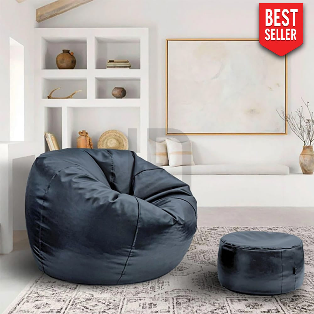 Puffy Bean Bag Grey