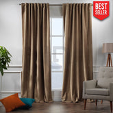 velvet curtians Antique Brass