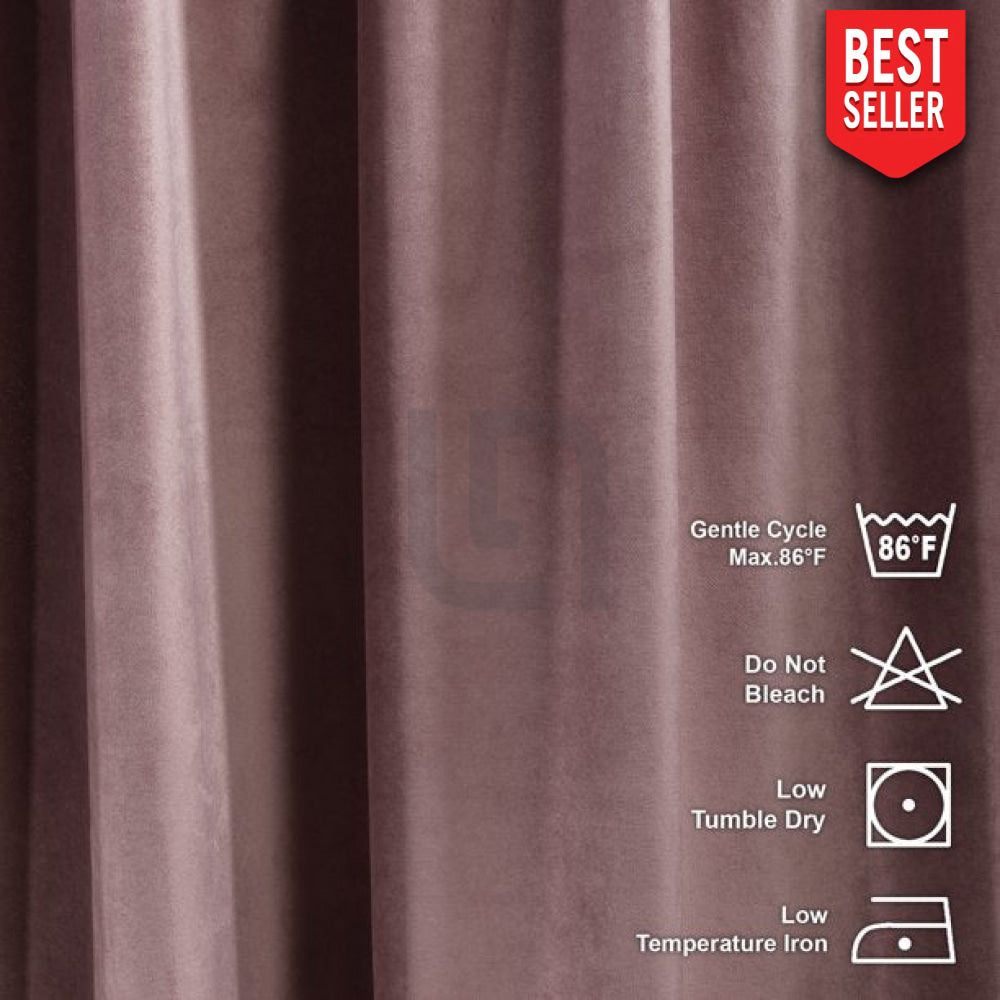 rose gold - velvet curtains