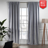 velvet curtains silver