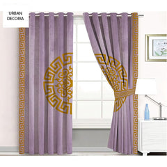 velvet curtain - purple