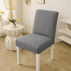 quilted chair cover - grey