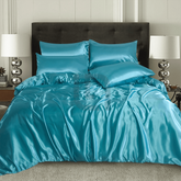 Silk Duvet Cover - Teal