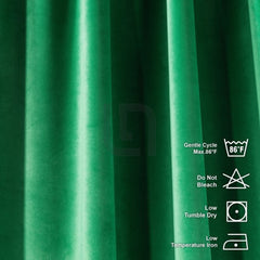 Jade velvet curtain