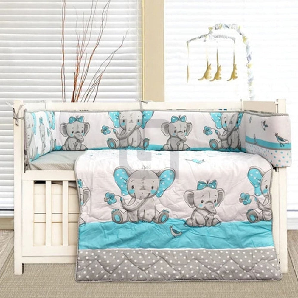 Baby Cot - Bedding Set - Pompous Elephant