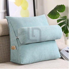 back support cushion aqua blue