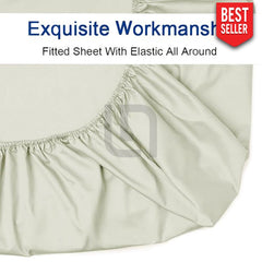 Cotton Fitted Sheet - Ivory