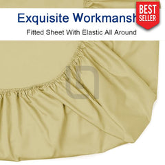 Straw Color Fitted Sheet