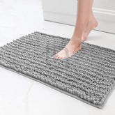 Microfiber Shaggy Door Mat Grey