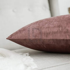 velvet cushion cover - rose gold