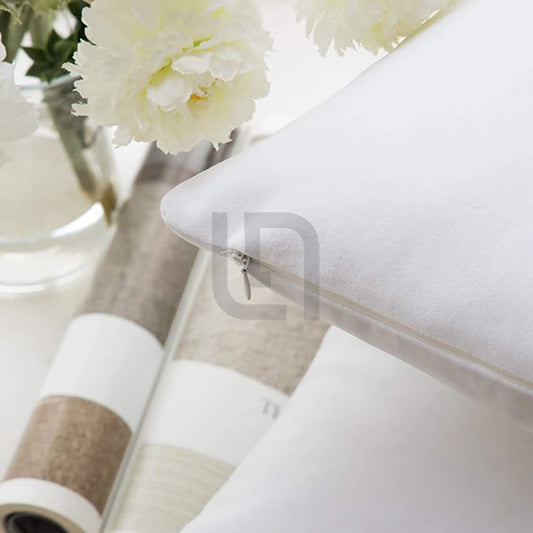 velvet cushion cover - white