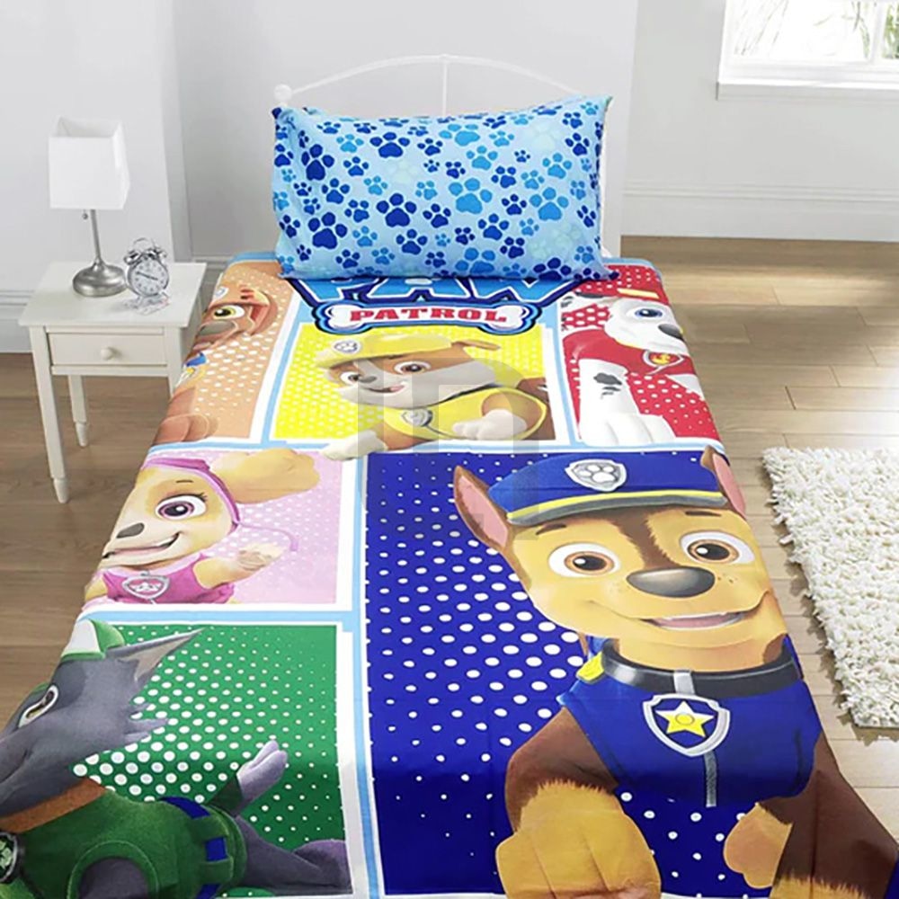 PAW Patrol Cartoon Themed Bed Sheet