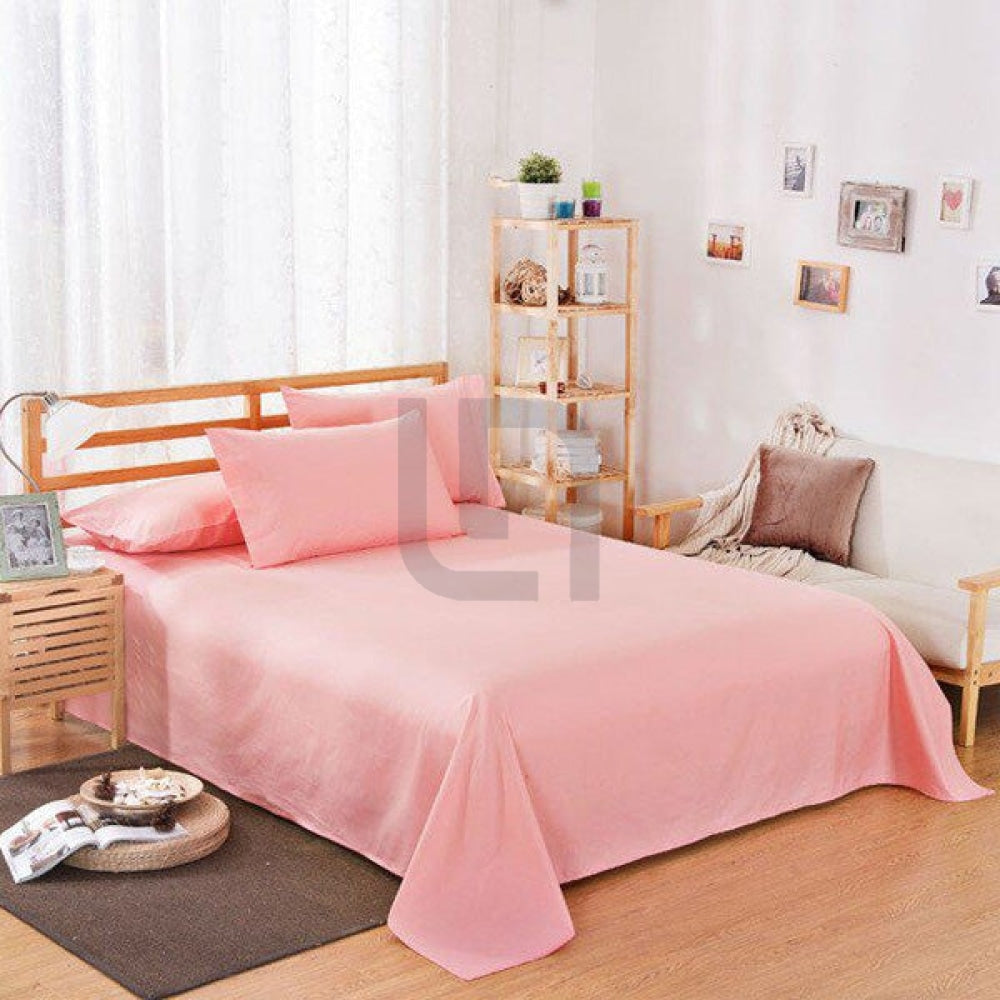 Plain Bed Sheet - Peach