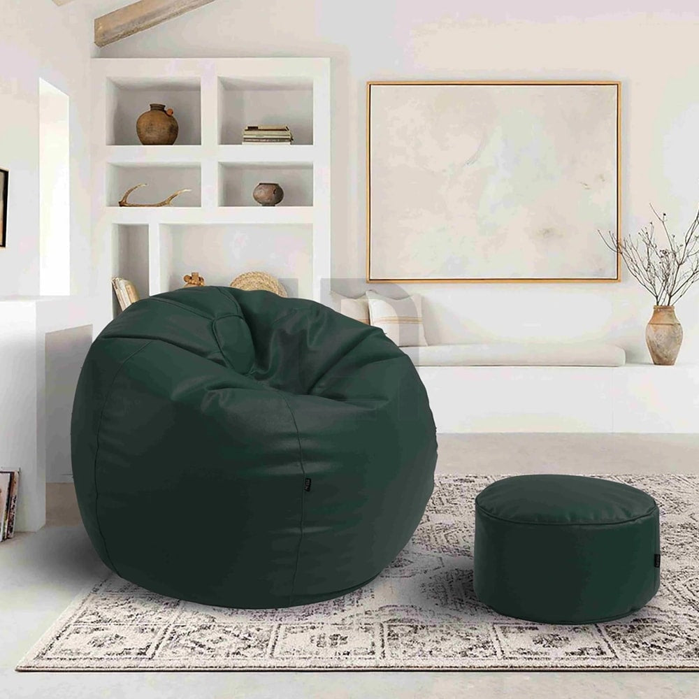 Puffy Bean Bag Green