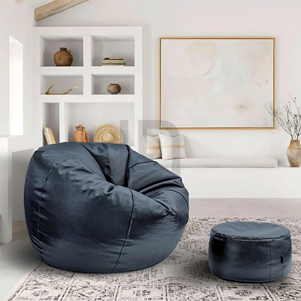 Puffy Bean Bag Grey