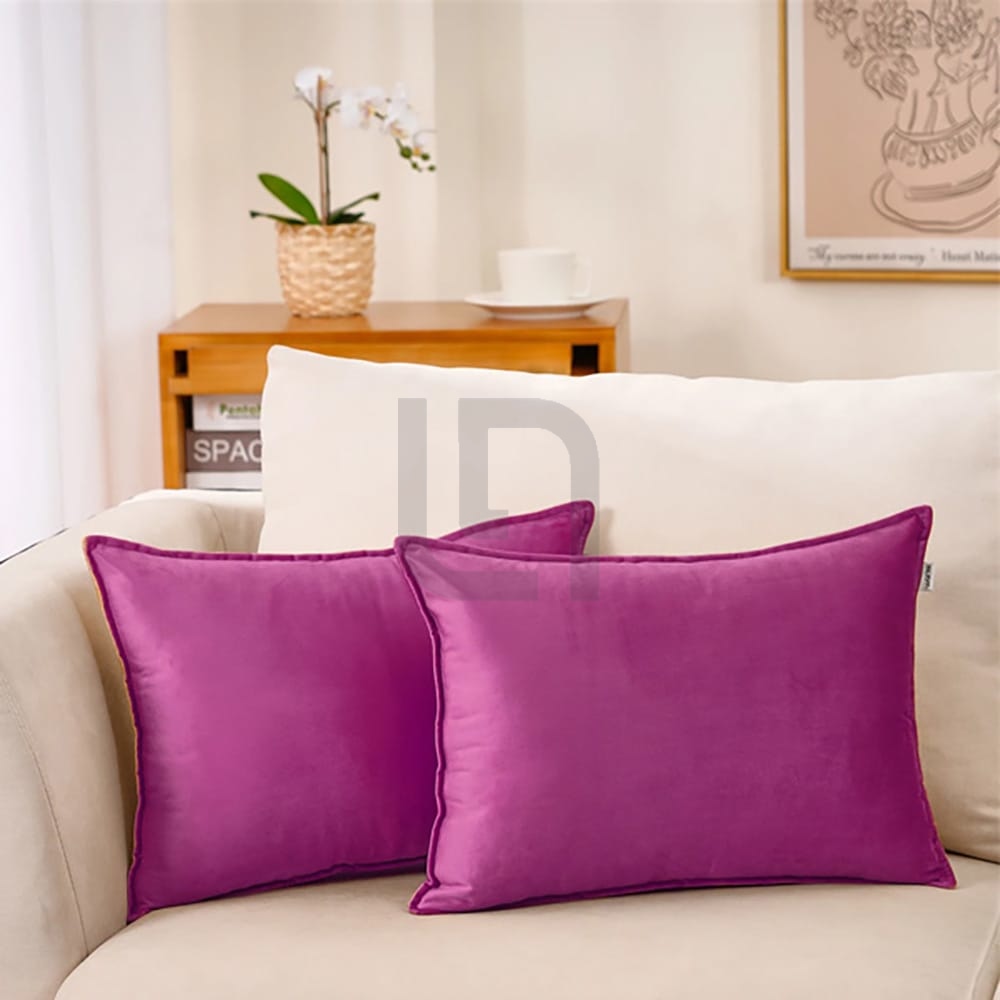 Premium Silk Pillow Cover – Purple
