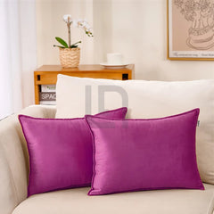 Premium Silk Pillow Cover – Purple