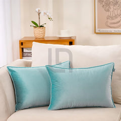 Premium Silk Pillow Cover – Teal