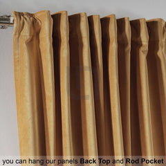 apricot gold velvet curtians
