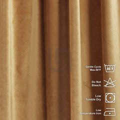 apricot gold velvet curtian