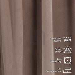 golden brown velvet curtain