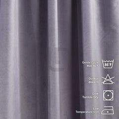 velvet curtain - heather