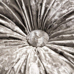Round Pumpkin Velvet Cushion - Gray 3