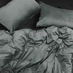 Velvet Quilt Cover - Ash 2