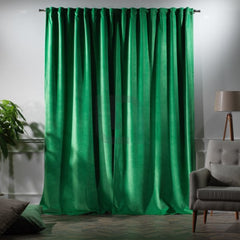 velvet curtains - Jade