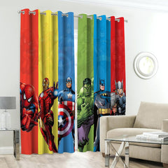 Avengers Theme Kids Room Curtains - 1 Curtain ( Not included 2 Curtains )