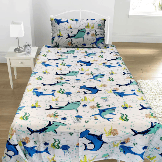 Bottom of the Ocean Kids Bed Sheet