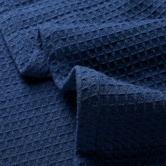 Cotton Waffle Weave Sofa & Bed Throws Blanket for Summer - Blue 2