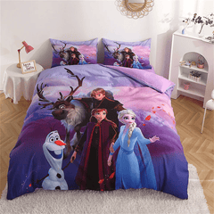 Elsa frozen cartoon bed sheet