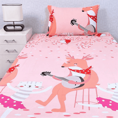 Forest Party Kids Bed Sheet