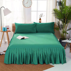 Frill Bed Sheet - Green