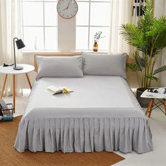 Frill Bed Sheet - Grey