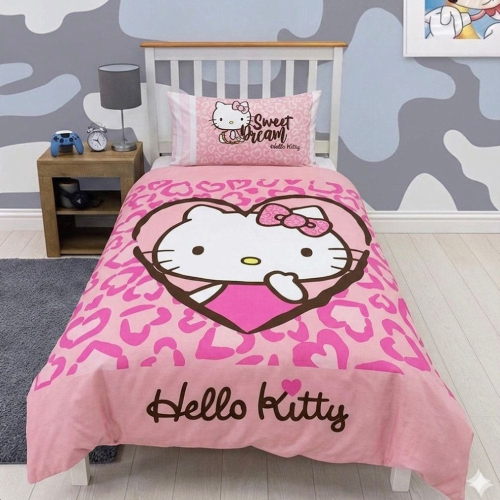 Hello Kitty Cartoon Bed Sheet