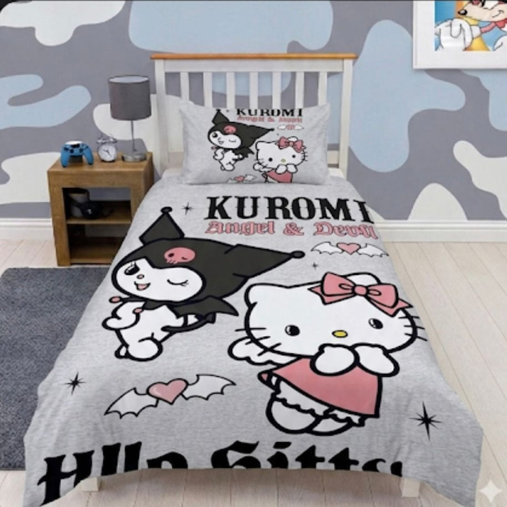 Hello Kitty Kuromi Cartoon Bed Sheet